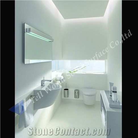Modern Acrylic Solid Surface Bathroom Vanity Bathroom Sinks Handmade Wash Basin