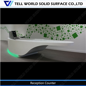 Modern Design Acrylic Stone Front Standing Table