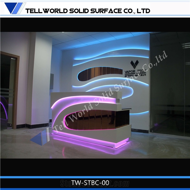 Modern Hotel Design Reception Counter Reception Desk