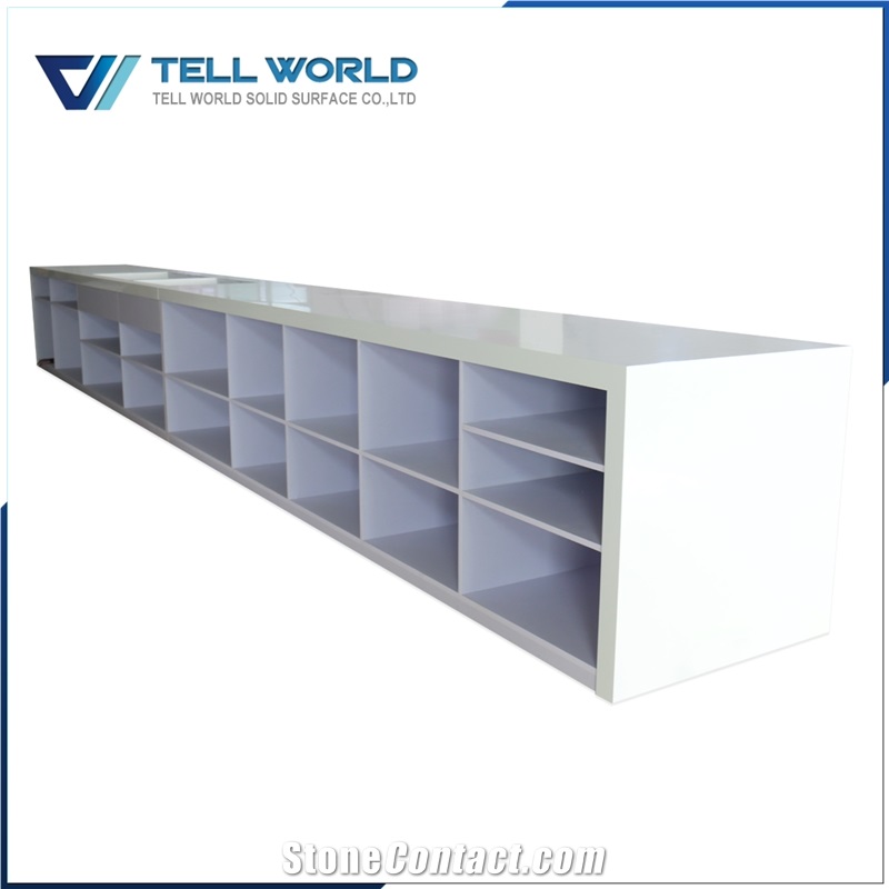Modern Reception Counter Design Beauty Salon Logo Service Reception