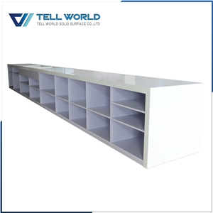 Modern Reception Counter Design Beauty Salon Logo Service Reception