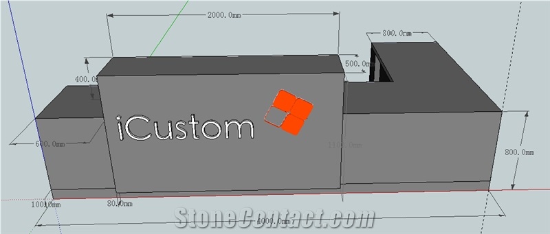 New Design Office Decor Reception Counter for Sale