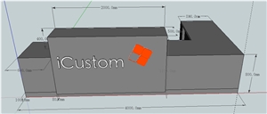 New Design Office Decor Reception Counter for Sale