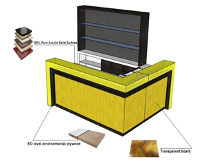 Restaurant Buffet Counter Design Coffee Bar Counters for Sale
