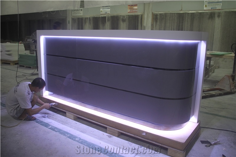 Restaurant Led Light Bar Table Furniture Restaurant Bar Counters for Sale