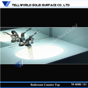 Triangle Artificial Stone Bathroom Sink Ceramic Hand Wash Basin