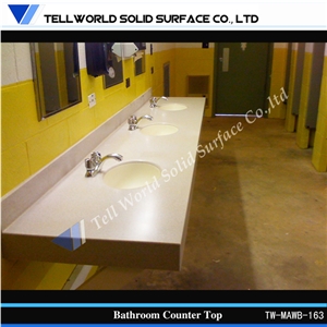 Triangle Artificial Stone Bathroom Sink Ceramic Hand Wash Basin