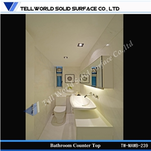 Wholesale Custom Made Solid Surface Double Bathroom Sink