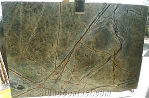 Rainforest Green Marble Slabs & Tiles, India Green Marble