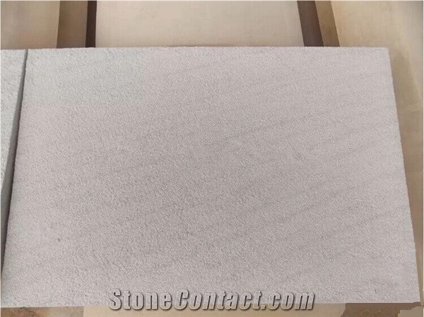 White Sandstone China Factory Stone Tile&Slab,Sawn Cut Misty White Sandstone,White Mist Sandstone for Wall Tile Panelling/ Covering, Flooring Tiles