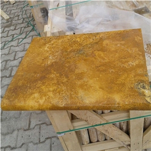 China Wholesale Iran Yellow Color Travertine Tumbled Yellow Travertine China Wholesale Iran Yellow Color Travertine Tumbled Yellow Travertine