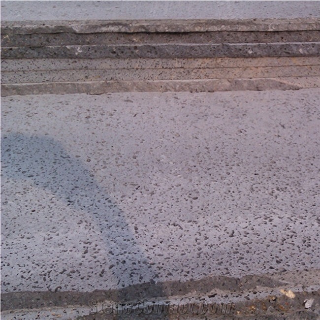 Hainan Grey Basalt Lavastone Flooring Tiles Grey Basalt Lava Stone Wall Covering Tile