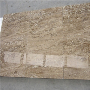 Iran Coffee Brown Travertine Dark Brown Travertine Flooring Tile