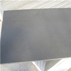 Polished Hainan Gray Basalt Paving Tile Gray Andesite Stone Wall Tile