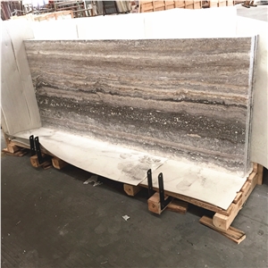 Vein Cut Honed Persian Gray Travertine Silver Gray Travertine Paving Tile Vein Cut Honed Persian Gray Travertine Silver Gray Travertine Paving Tile