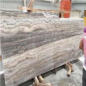 Vein Cut Honed Persian Gray Travertine Silver Gray Travertine Paving Tile