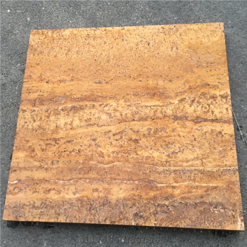 Yellow Travertine Travertino Giallo Persiano Honed Golden Travertine