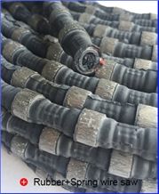 High Efficiency Granite Cutting Rubberized Diamond Wire Saw