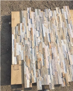 Beige Slate Culture Stone, Wall Cladding, Thin Stone Veneer, Flexible Stone Veneer, Ledge Stone