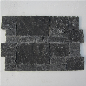 Black Travertine Stone Wall Cladding/Ledge Stone/Thin Stone Veneer/Feature Wall/Split Face Culture Stone/Manufactured Stone Veneer/Stone Wall Decor