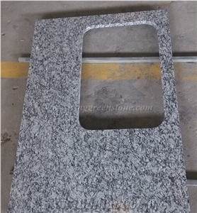 Breaking Waves,Spary White,G377 Mengyin Hailang Hua,Mengyin Seawave Flower Granite Countertops for Bench Top,Bath Top,Desk Table Material