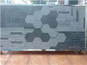 Building Walling Lava Stone Natural Face Culture Stone , Wallstone Lava Basalt , Volcanic Basalt