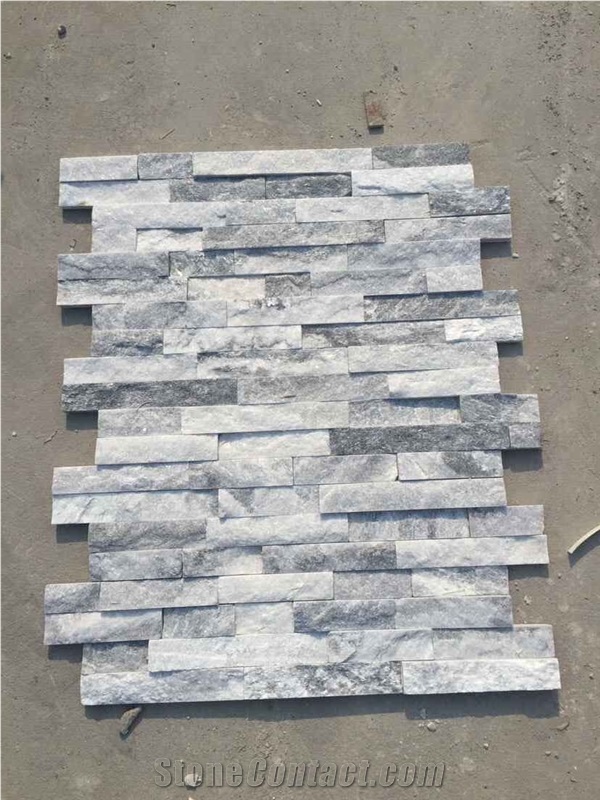 Cloudy Grey Marble Culture Stone, Ledgstone Panel and Loose Stone