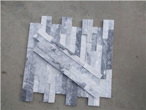 Cloudy Grey Marble, Wall Cladding and Stone Wall Decor, Split Face Culture Stone, Ledgestone Panel Cloudy Grey Marble, Wall Cladding and Stone Wall Decor, Split Face Culture Stone, Ledgestone Panel