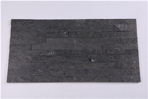 Coal Black Quartzite Flexible Stone Veneer