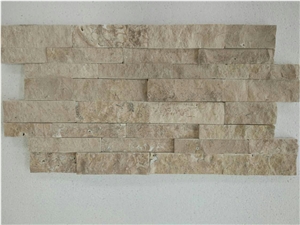 Coffee Travertine Culture Stone, Travertina Stacked Stone, Wall Cladding, Loose Stone, Feature Stone