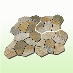 Hebei Multicolor Slate Flag Stone ,Popular Cheap Rusty Irregular Paving Random Flagstone for Walkway, Road, Flagstone Wall Road, Garden Pavers