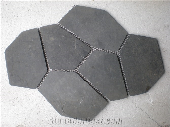 Hebei Multicolor Slate Flag Stone ,Popular Cheap Rusty Irregular Paving Random Flagstone for Walkway, Road, Flagstone Wall Road, Garden Pavers