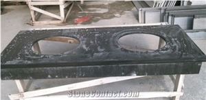 Mongolian Black Granite Counter Top,Kitchn Bar Top,Worktops,Desk Tops,Bench Tops
