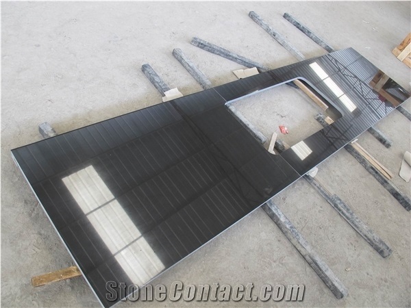Mongolian Black Granite Counter Top,Kitchn Bar Top,Worktops,Desk Tops,Bench Tops