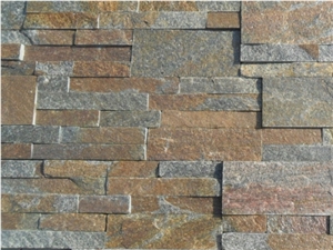 On Sale China Rusty Quartzite Cultured Stone, Wall Cladding, Stacked Stone Veneer, Corner Stone Clearance