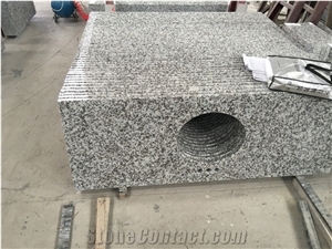 Puning White G439 Grey Granite Countertops, Big White Flower Granite Countertop, Granite Kitchen Countertop, Barry Blue Granite, Big White Flower