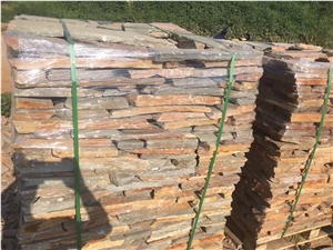 River Rock Stone ,Castle Rock Veneer,Yellow Slate Brick Stacked Stone ,Slate Loose Stone ,Hebei Slate Filed Stone Irregular Shape