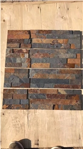 Rusty Slate Ledge Stone Corners/Stone Wall Cladding/Stone Wall Decor/Thin Stone Veneer/Split Face Culture Stone/Manufactured Stone Veneer/Corner Stone