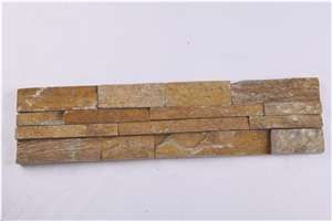 Rusty Slate Rough Surface Chinese Hebei Slate Brick Stacked Stone Veneer