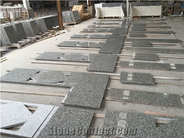 Swan White Granite Kitchen Countertop/Sky Grey Granite Bench Top/Granite Worktops/Granite Bar Top/ Granite Kitchen Top/Stone Kitchen Desk Top