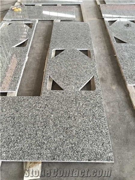 Swan White Granite Kitchen Countertop/Sky Grey Granite Bench Top/Granite Worktops/Granite Bar Top/ Granite Kitchen Top/Stone Kitchen Desk Top