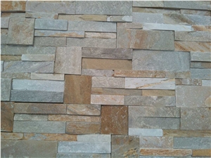 Yellow Quartzite Wall Split Stone,Cultured Stone Veneer, Ledge Stone, Corner Stone