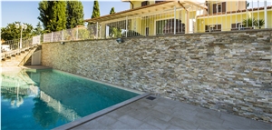 Yellow Quartzite Wall Split Stone,Cultured Stone Veneer, Ledge Stone, Corner Stone