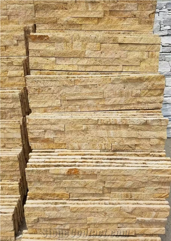 Yellow Sandstone Culture, Wall Cladding, Thin Stone Veneer, Flexible Stone Veneer