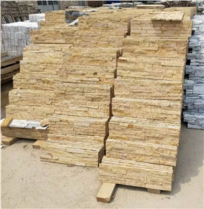Yellow Sandstone Culture, Wall Cladding, Thin Stone Veneer, Flexible Stone Veneer
