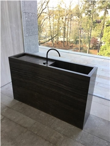 Eramosa Marble Custom Design Farm Sink and Vanity Top