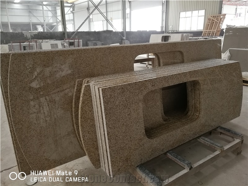 G682 Granite Countertop,Vanity Top,Yellow Fantasy, G682 Yellow Granite Vanity Tops