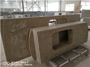 G682 Granite Countertop,Vanity Top,Yellow Fantasy, G682 Yellow Granite Vanity Tops