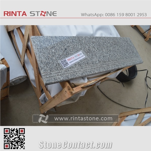 Rosa Beta Granite Stair Riser G623 Step Zhangpu G623 Stair Treads White Stone Setps Grey Granite Riser Staircase G623 Grey Granite Tile Thin Tile