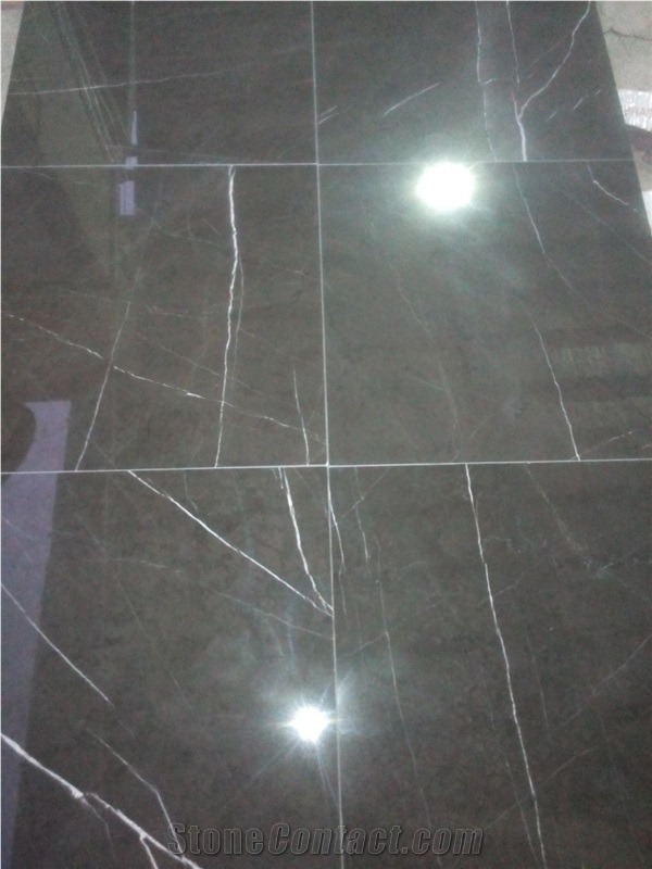 Pietra Grey Marble Tiles & Slab